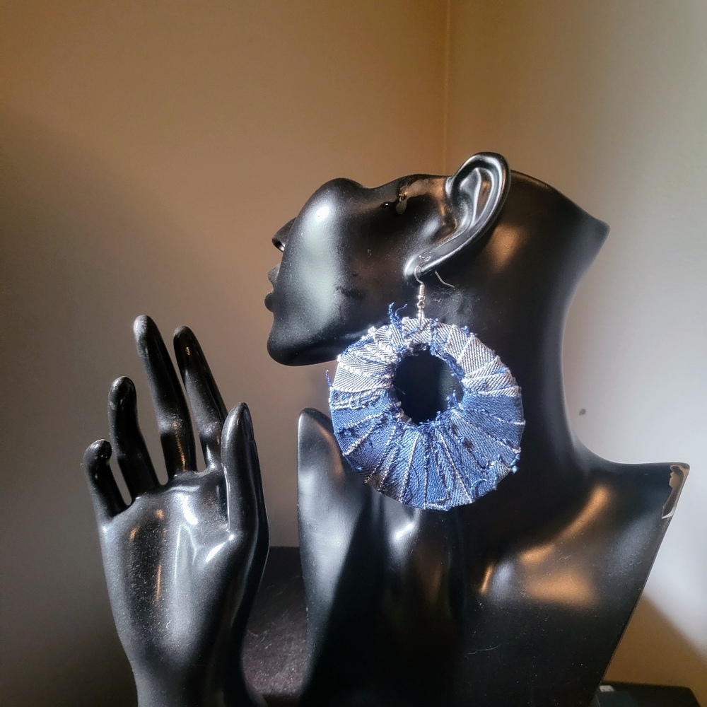 Custom Jean earrings